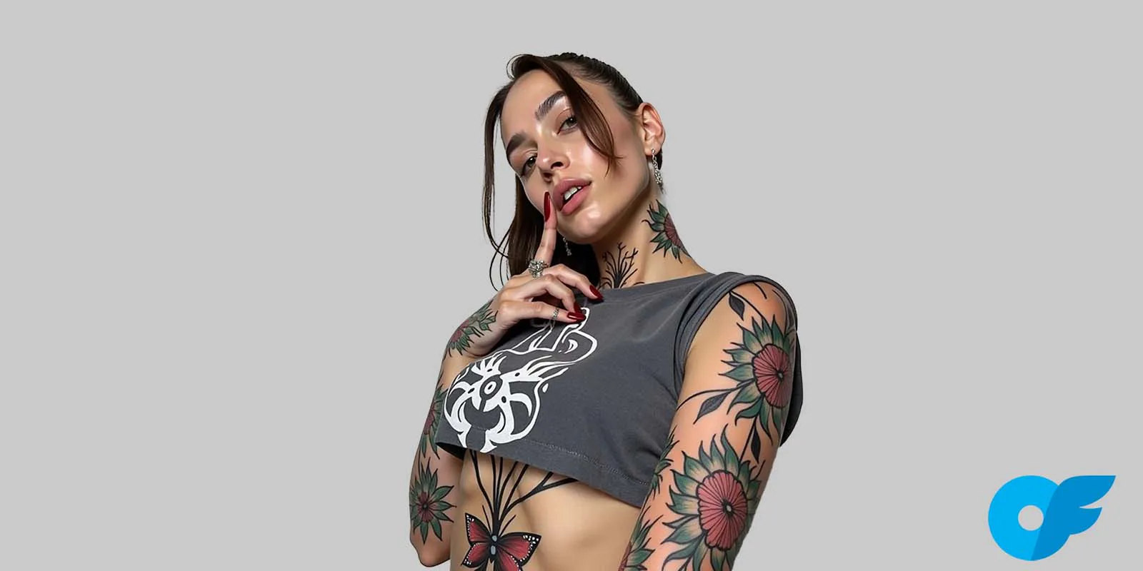 Alternative tattooed OnlyFans model